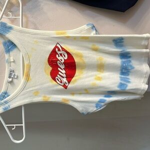 Guess cotton lips tank top